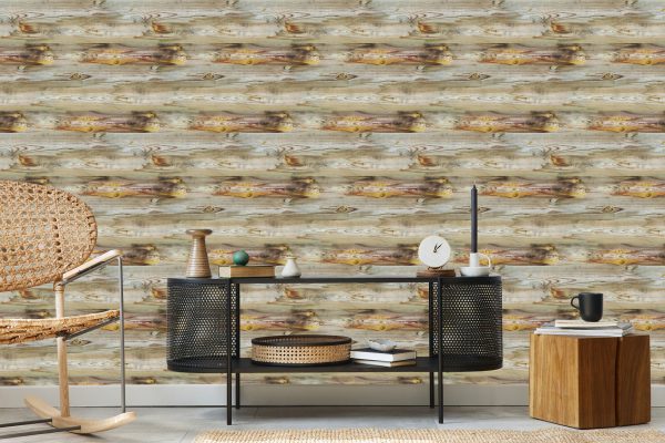Behang Horizontale Houten Planken - Afbeelding 5