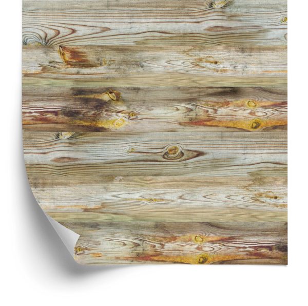 Behang Horizontale Houten Planken