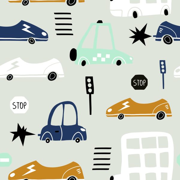 Behang Voor Kinderen - Auto's, Auto's - Afbeelding 2