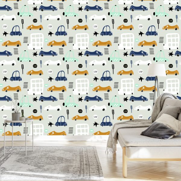 Behang Voor Kinderen - Auto's, Auto's - Afbeelding 3