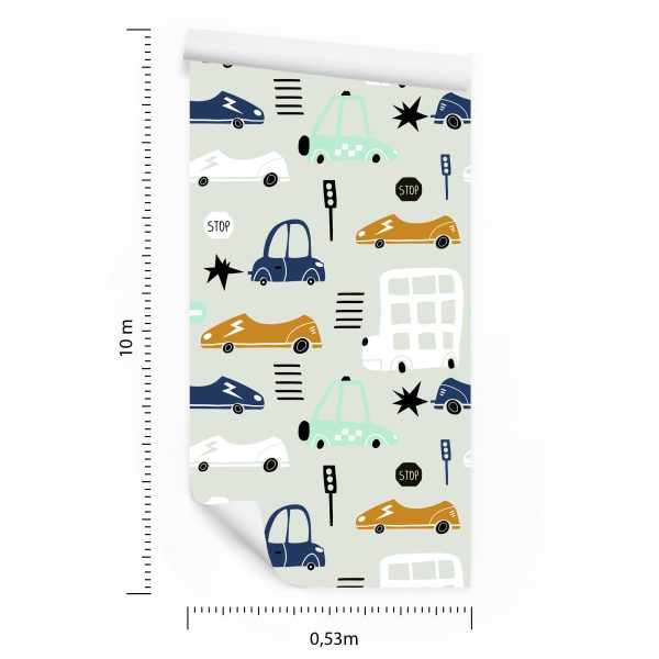 Behang Voor Kinderen - Auto's, Auto's - Afbeelding 8