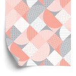 Behang Abstract Geometrisch Mozaïek