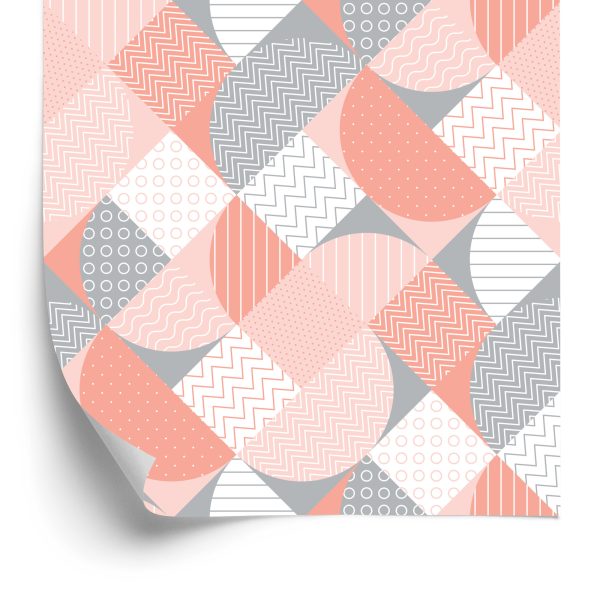 Behang Abstract Geometrisch Mozaïek