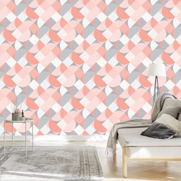 Behang Abstract Geometrisch Mozaïek - Afbeelding 3