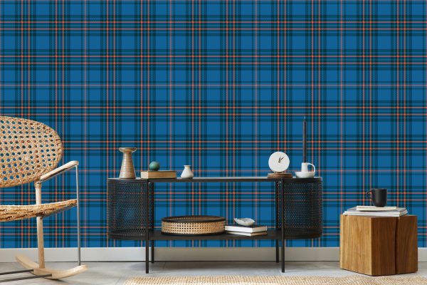 Behang Modieuze Kleurrijke Schotse Plaid - Afbeelding 5