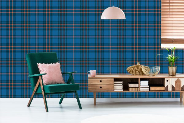 Behang Modieuze Kleurrijke Schotse Plaid - Afbeelding 6