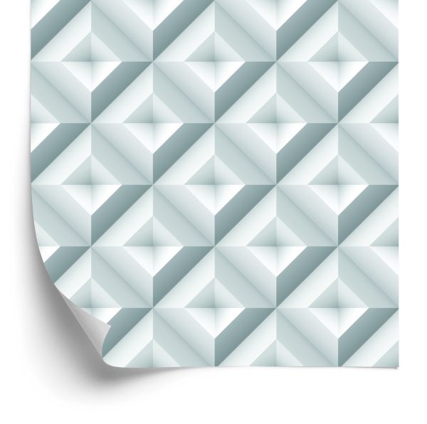 Behang Geometrische Abstractie - 3D-Effect