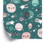 Behang Voor Kinderen Planeten Sterren En Asteroïden