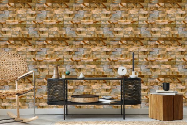 Behang Decoratieve Stenen Baksteen - Afbeelding 5