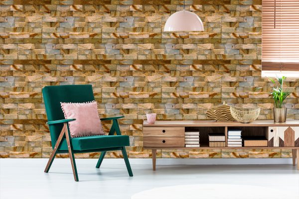 Behang Decoratieve Stenen Baksteen - Afbeelding 6