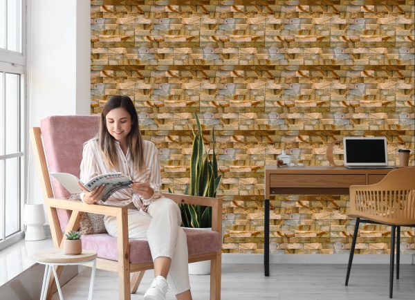 Behang Decoratieve Stenen Baksteen - Afbeelding 7