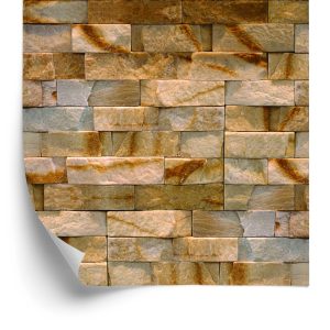 Behang Decoratieve Stenen Baksteen