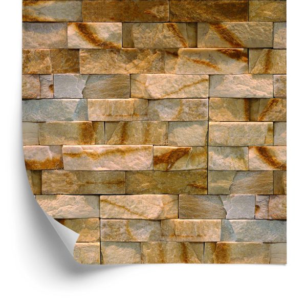 Behang Decoratieve Stenen Baksteen