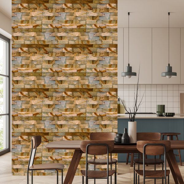 Behang Decoratieve Stenen Baksteen - Afbeelding 4
