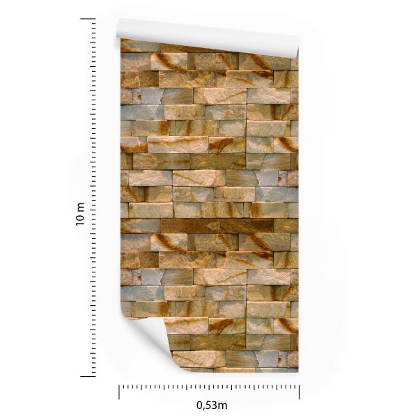 Behang Decoratieve Stenen Baksteen - Afbeelding 8
