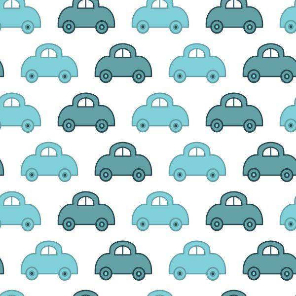 Behang Voor Kinderen - Blauwe Auto's - Afbeelding 2