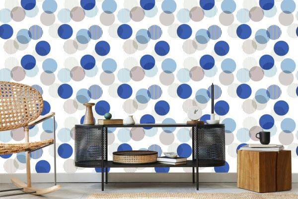 Behang Moderne Abstracte Stippen - Afbeelding 5