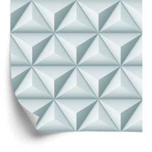 Behang Modernistische Piramides - 3D-Effect
