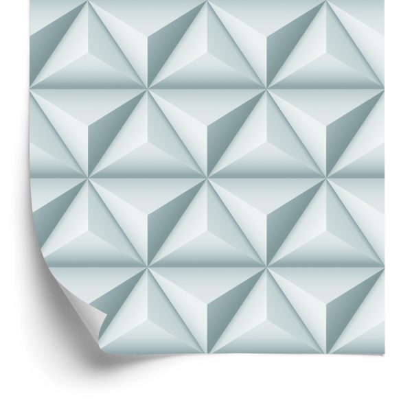 Behang Modernistische Piramides - 3D-Effect