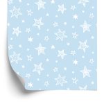 Behang Voor Kinderen - Sterren Als Sneeuwvlokken