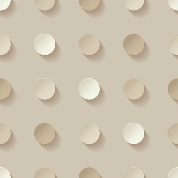 Behang Stippen In Beige Tinten - 3D-Effect - Afbeelding 2