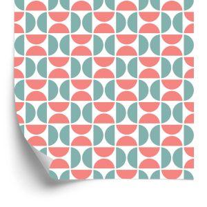 Behang Kleurrijk Abstract Geometrisch Patroon