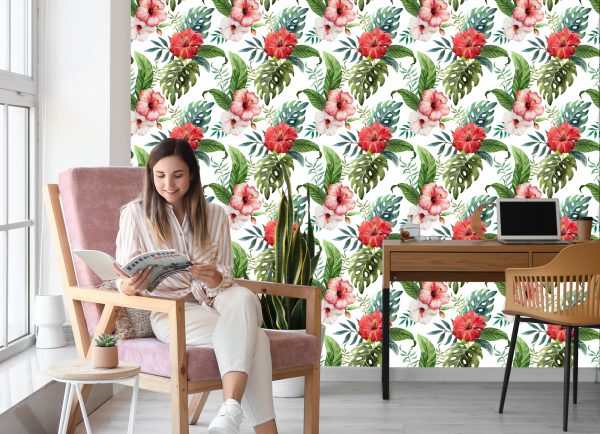 Behang Kleurrijke Bloemen - Afbeelding 7