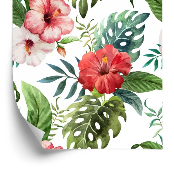 Behang Kleurrijke Bloemen