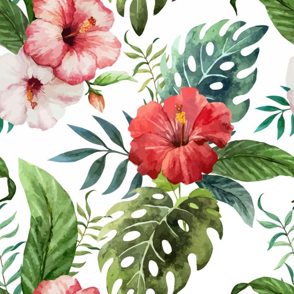 Behang Kleurrijke Bloemen - Afbeelding 2