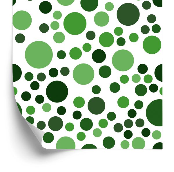 Behang Moderne Groene Stippen