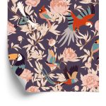 Behang Prachtige Planten En Vogels
