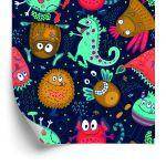 Behang Voor Kinderen - Grappige Monsters En Buitenaardse Wezens