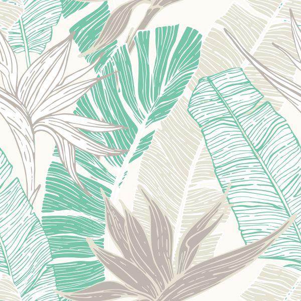 Behang Palm- En Bananenbladeren - Afbeelding 2