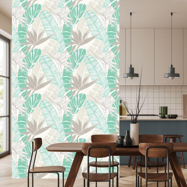 Behang Palm- En Bananenbladeren - Afbeelding 4