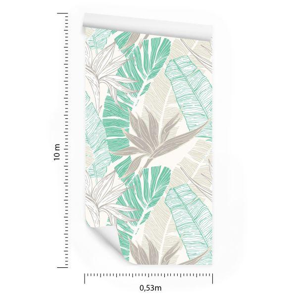 Behang Palm- En Bananenbladeren - Afbeelding 8