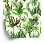 Behang Vintage Exotische Bladeren