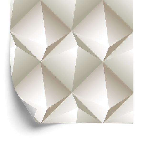 Behang Modernistisch Geometrisch Patroon - 3D-Effect
