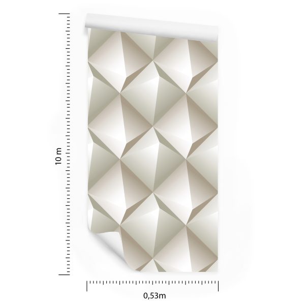 Behang Modernistisch Geometrisch Patroon - 3D-Effect - Afbeelding 8