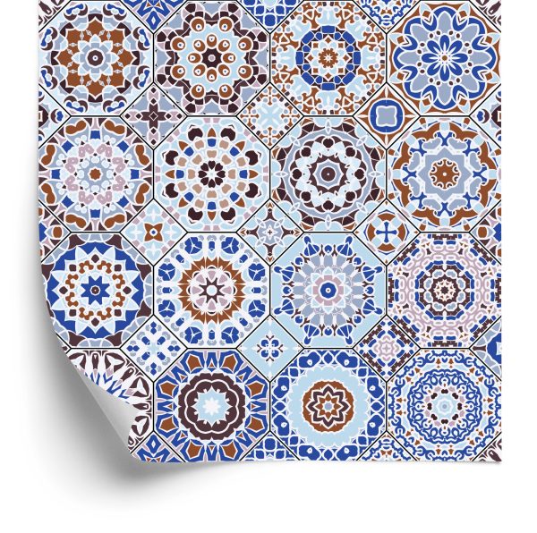 Behang Kleurrijk Mozaïek In Arabische Stijl
