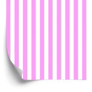 Behang Witte En Roze Verticale Strepen