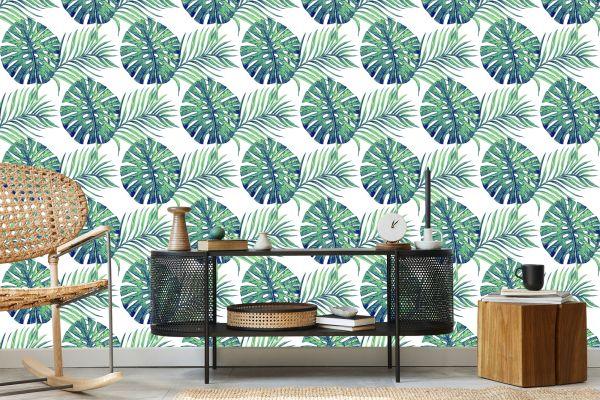 Behang Bladeren Van Exotische Planten / 241985020 - Afbeelding 5