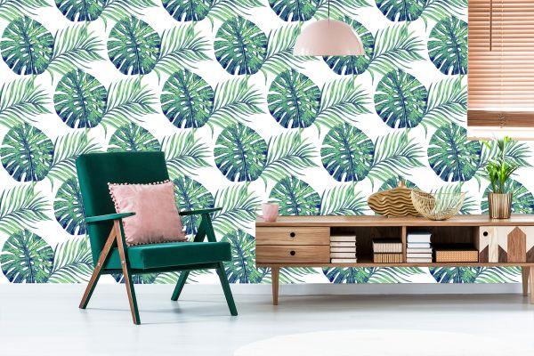 Behang Bladeren Van Exotische Planten / 241985020 - Afbeelding 6