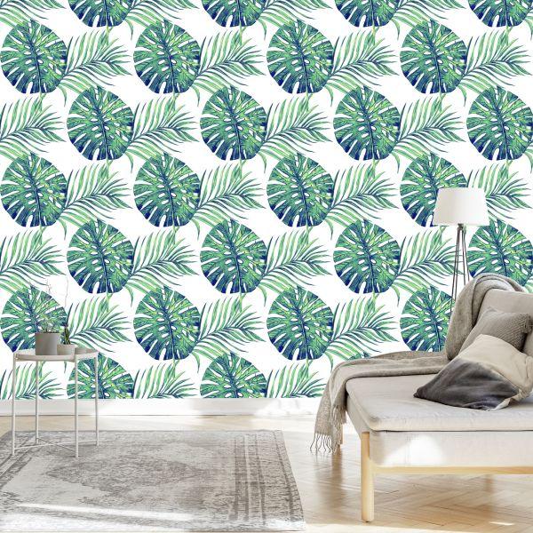 Behang Bladeren Van Exotische Planten / 241985020 - Afbeelding 3