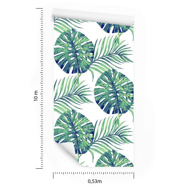 Behang Bladeren Van Exotische Planten / 241985020 - Afbeelding 8