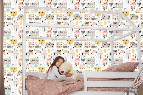 Behang Voor Kinderen - Sweet Town - Afbeelding 7