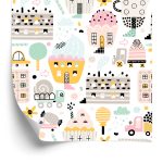 Behang Voor Kinderen - Sweet Town