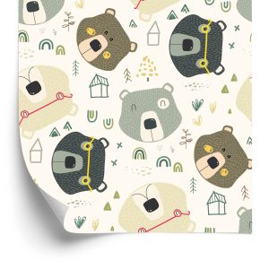 Behang Voor Kinderen - Blije Beren