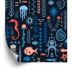Behang Voor Kinderen - Kleurrijke Onderwaterdieren
