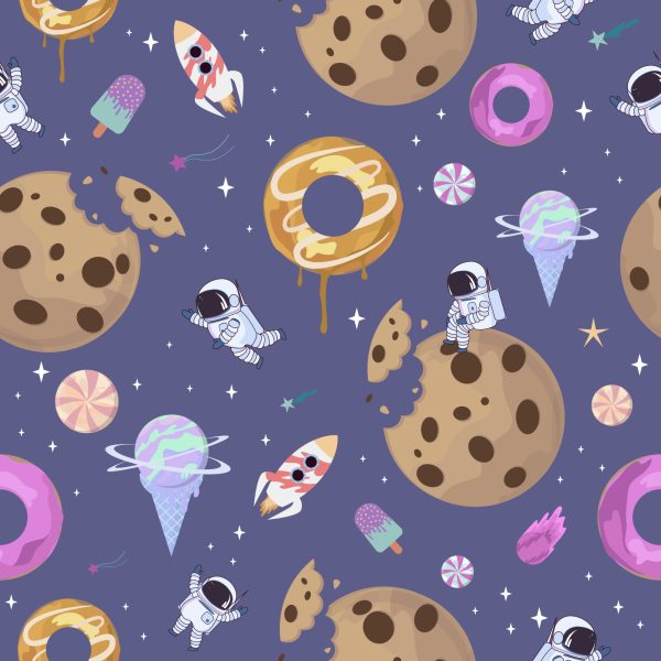 Behang Voor Kinderen - Kosmische Snoepjes - Afbeelding 2
