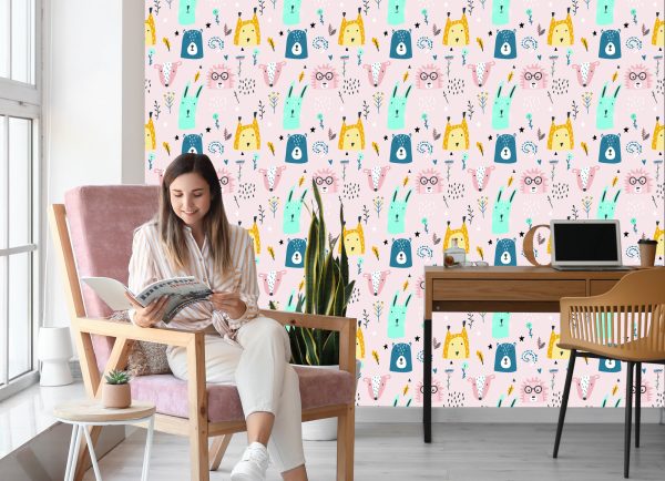 Behang Voor Kinderen - Bosdieren - Afbeelding 7